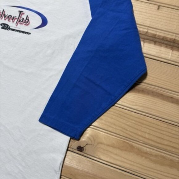 Vintage 90s Y2K Levi’s Silvertab Silver Tab Denim Jean Advertising Shirt Medium - Picture 5 of 9